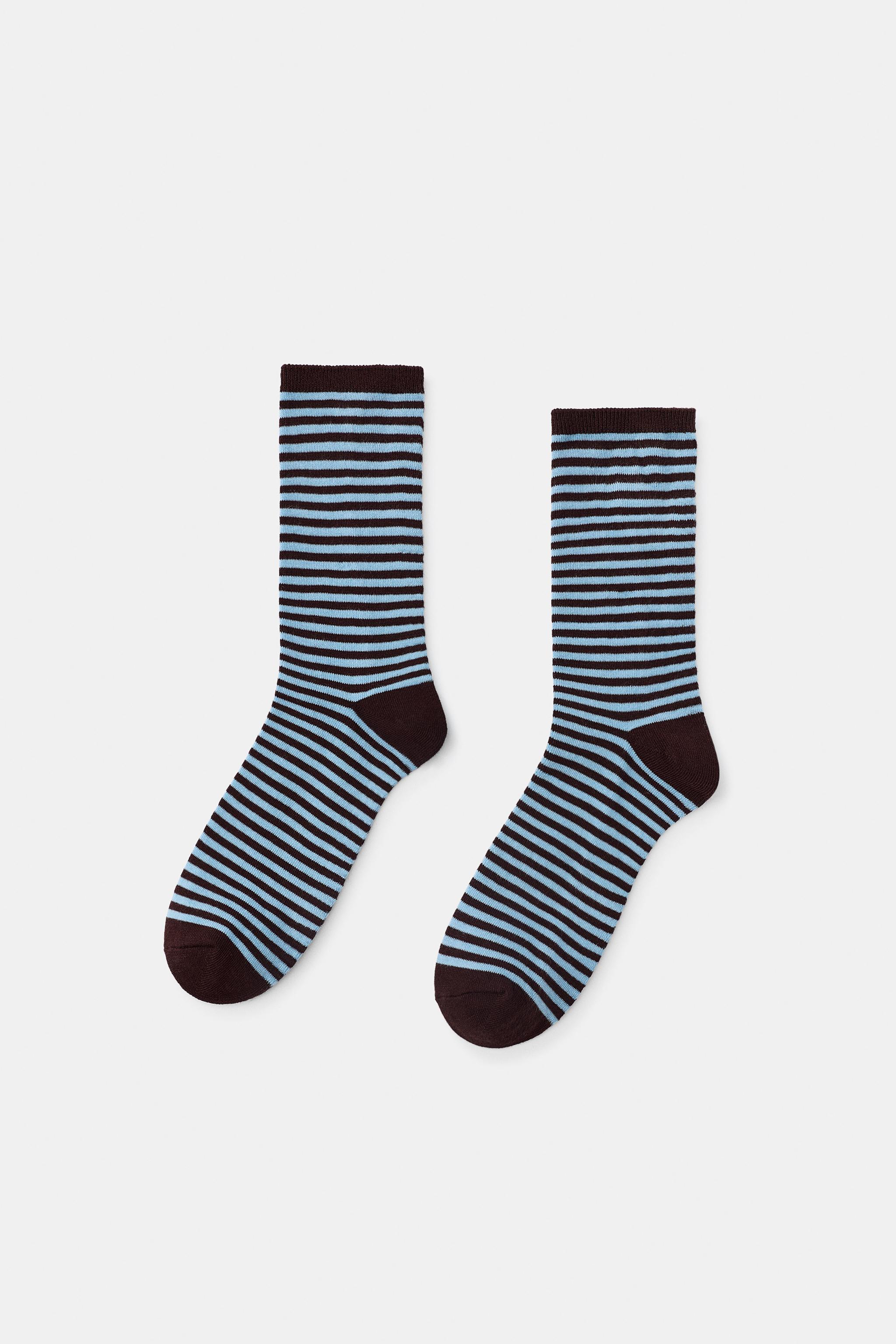 STRIPED JACQUARD SOCKS
